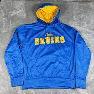 UCLA Bruins Hoodie Mens XL Blue Striped Colosseum Pull Over Embroidered Football
